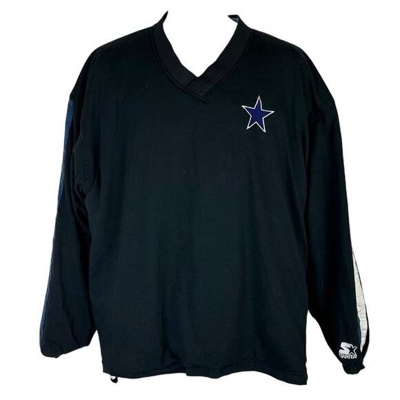 VTG 90s Dallas Cowboys Reversible Pullover Starter NFL Proline Size - Picture 2 of 8